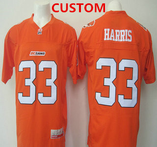 Men's CFL BC Lions Custom Orange Jersey