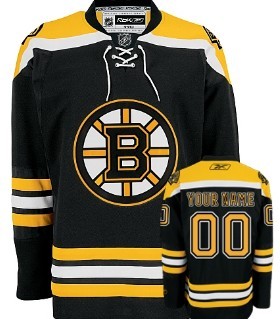 Boston Bruins Mens Customized Black Jersey