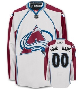 Colorado Avalanche Mens Customized White Jersey