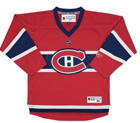 Montreal Canadiens Youth Customized Red CH Jersey