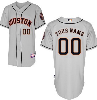 Kids' Houston Astros Customized Gray Jersey