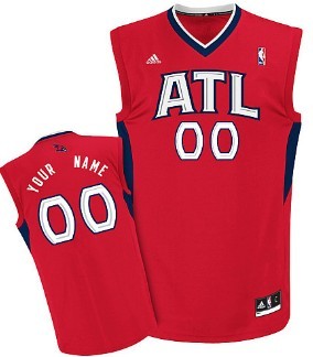 Kids Atlanta Hawks Customized Red Jersey