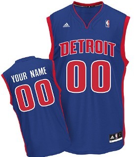 Kids Detroit Pistons Customized Blue Jersey