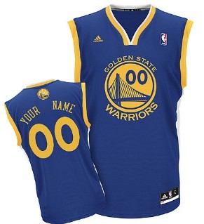 Kids Golden State Warriors Customized Blue Jersey