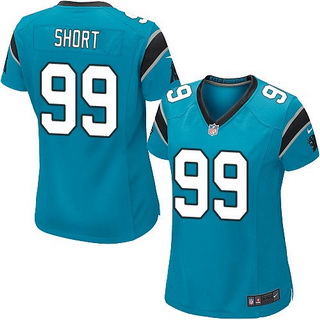 Women's Carolina Panthers #99 Kawann Short Nike Game Blue Jersey